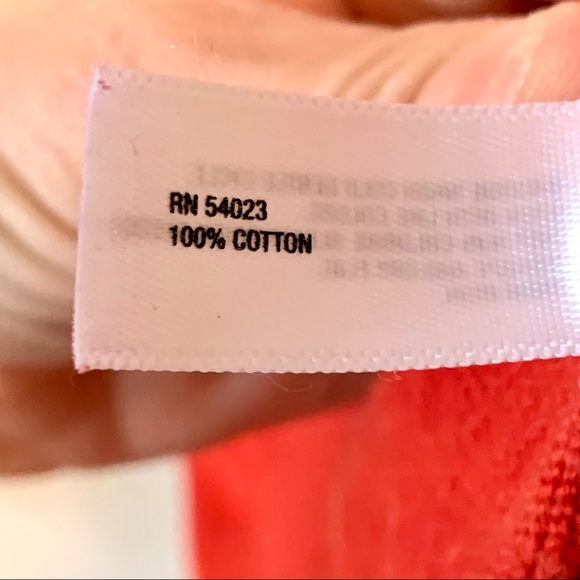 GAP Men’s Red/Orange Cotton V-Neck Sweater—SZ. Lg - Picture 9 of 13